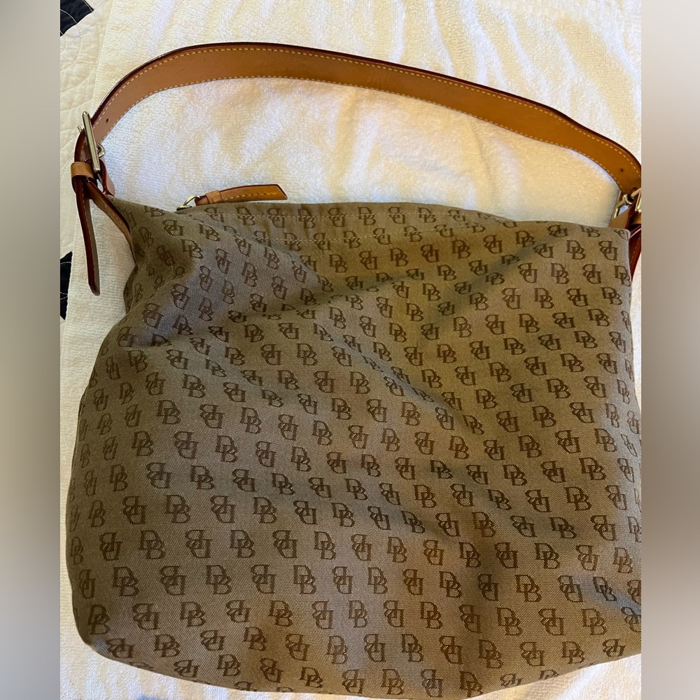 Dooney & Bourke Brown Monogram Shoulder Bag